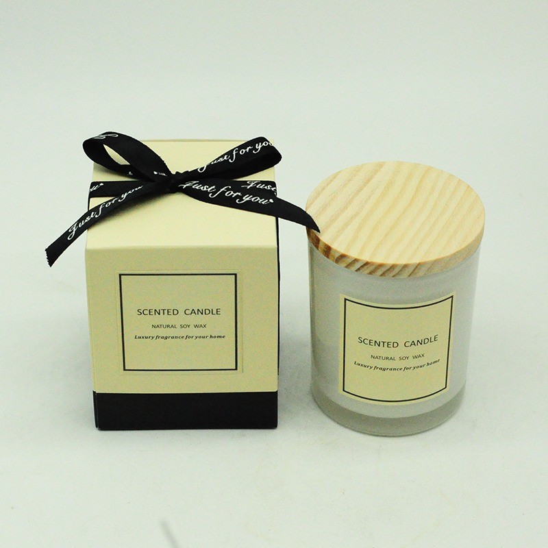 Scented Candle Aromatherapy — Cream Ribbon
